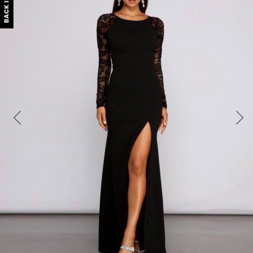 formal high slit mermaid dress